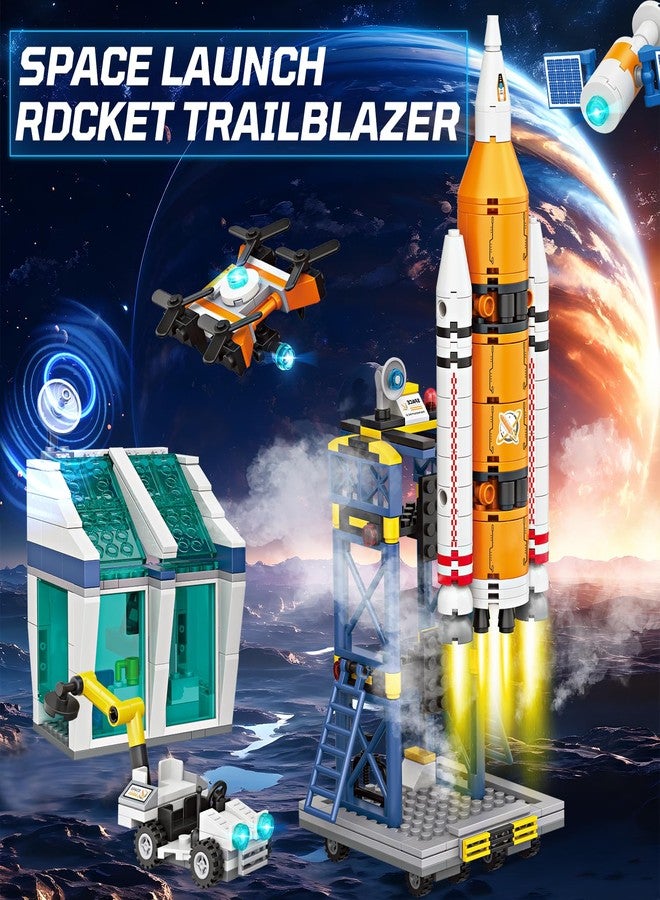 Sciencow Exploratory Building Blocks Set: 461PCS Rocket, Space Shuttle, Moon Buggy, and Satellite Kit - STEM Learning with Space Capsule - Ideal for 6-12 Year Old Boys - Image 2